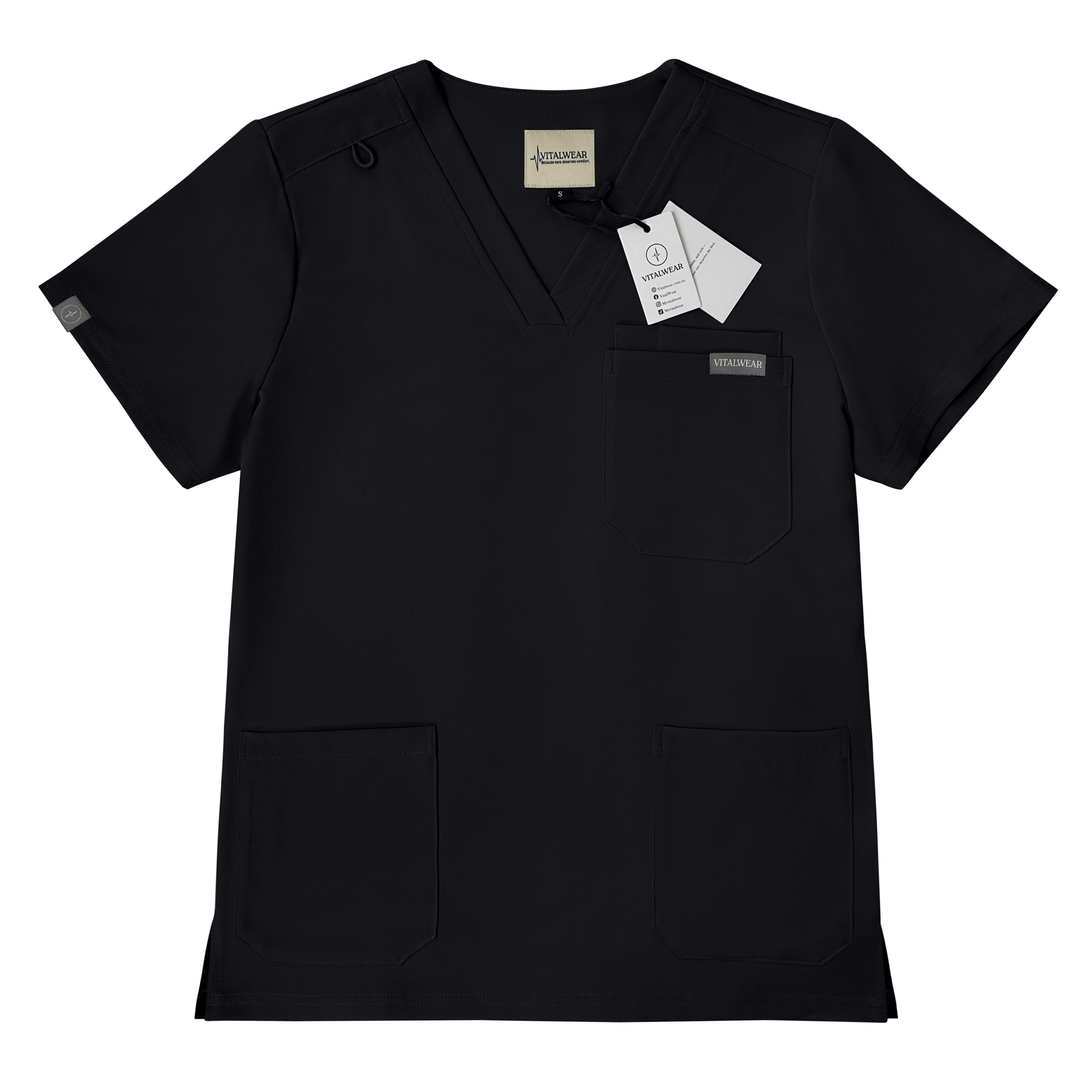 Black V-Neck Full