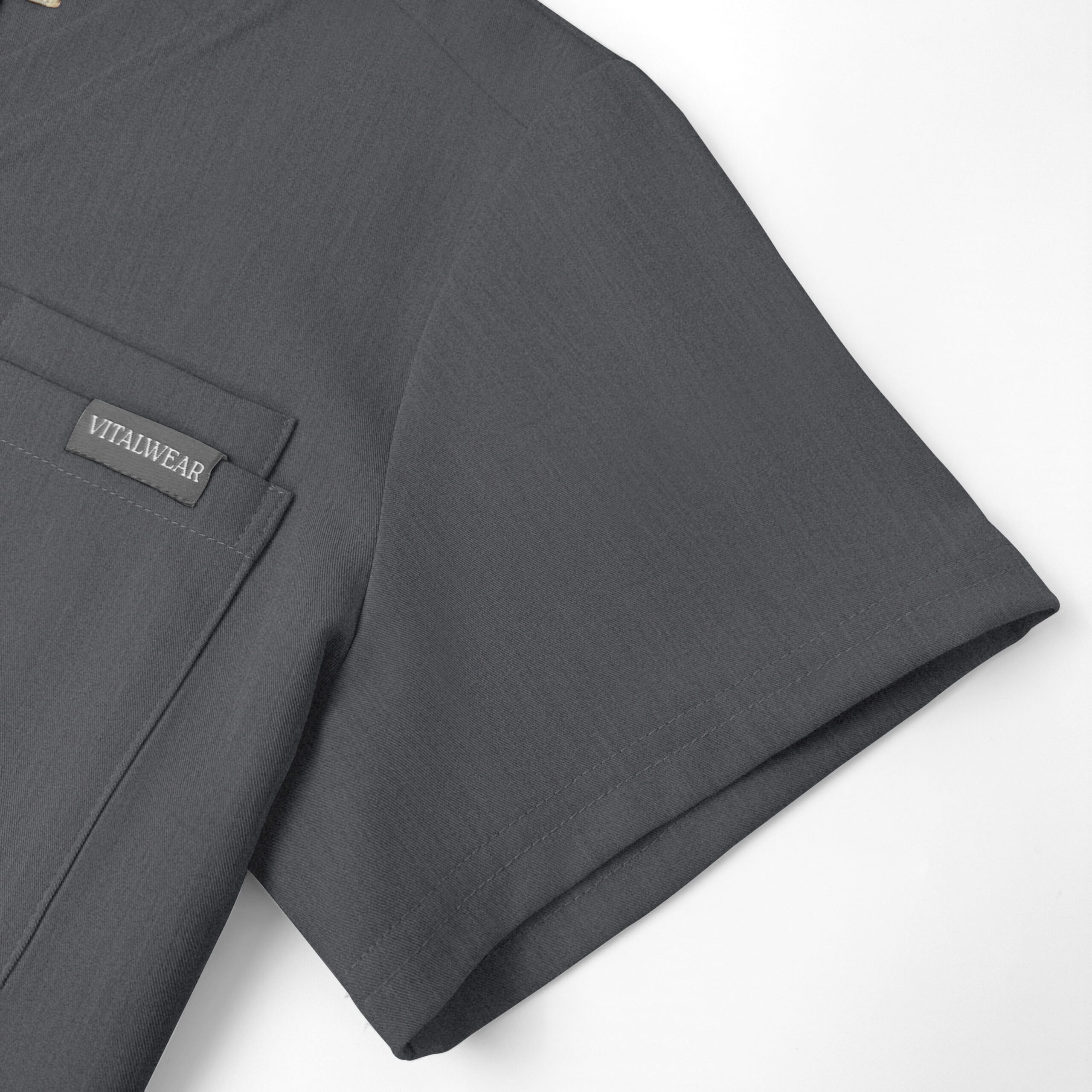 Men's Dark Gray V-Neck Top 2